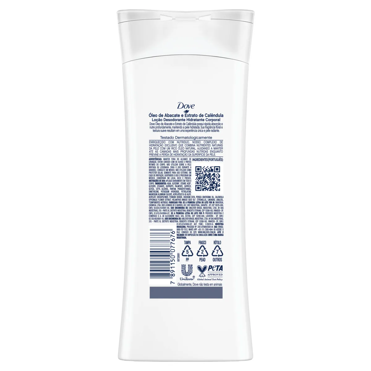 Loção Desodorante Hid Dove Abacate 400ml