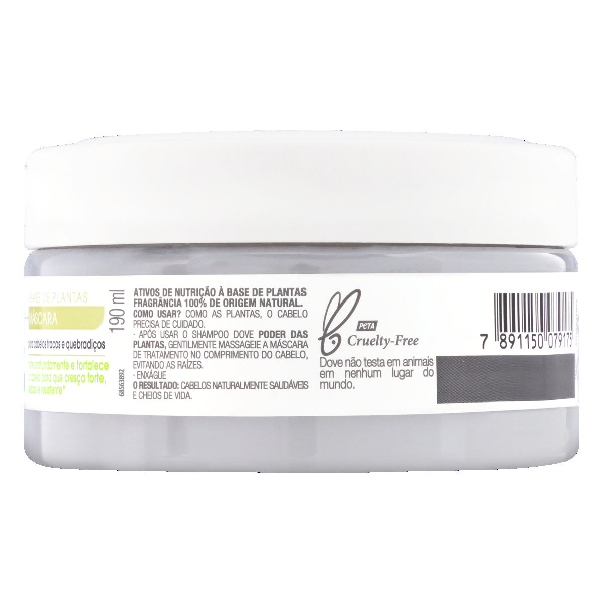 Máscara Capilar Dove Poder da Plantas Força + Bambu 190ml