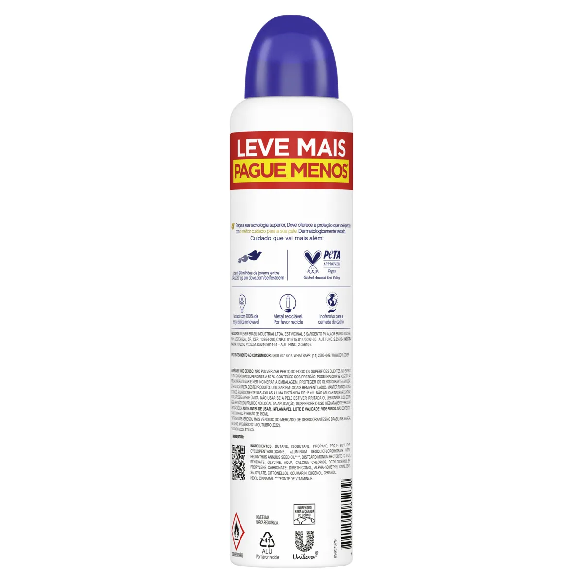 Desodorante Aerosol Dove Original 250ml