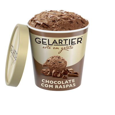 Sorvete Gelartier Chocolate Com Raspas 473ml