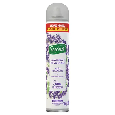 Desodorante Suave Aero Lavanda e Erva Doce 200ml