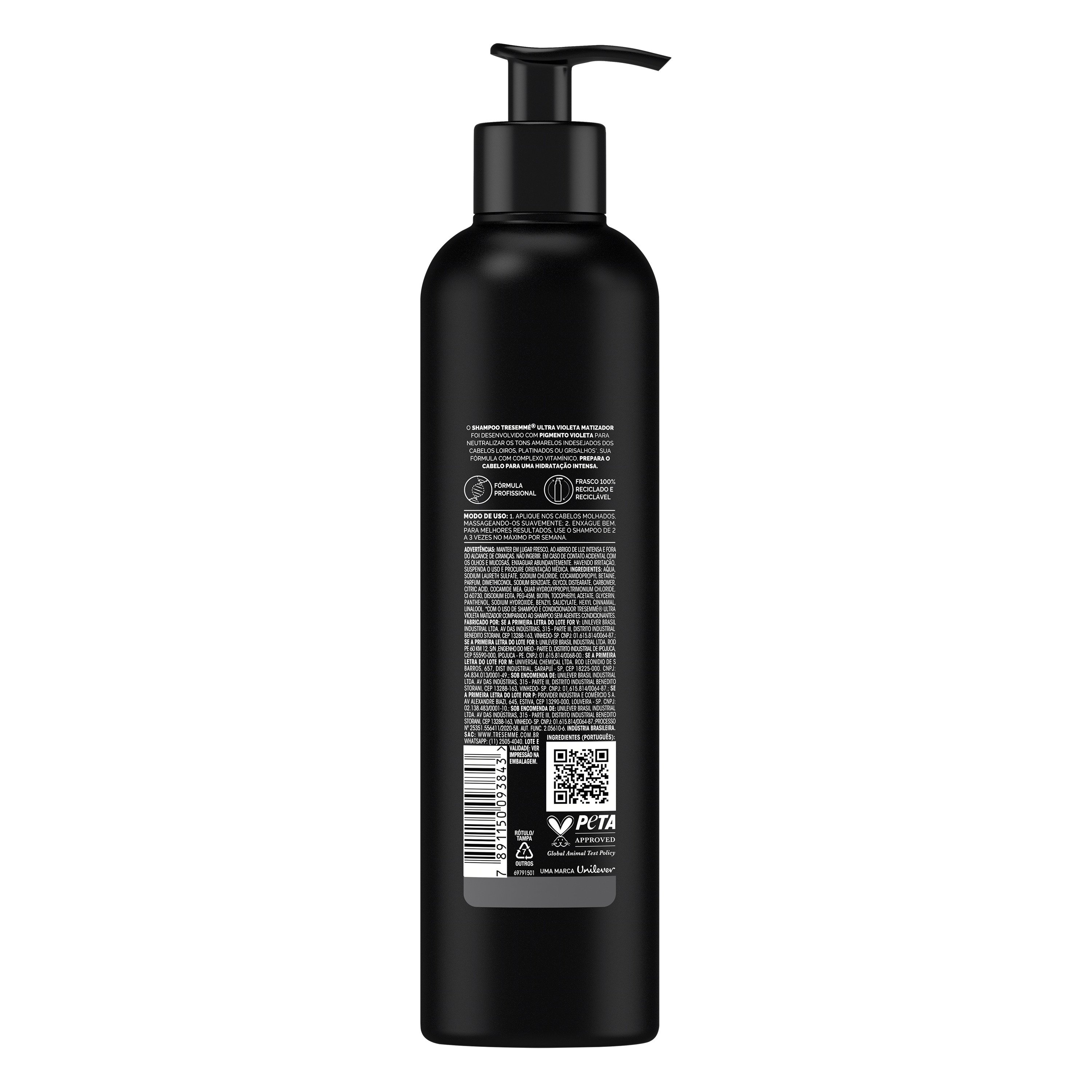 Shampoo Matizador Tresemmé Ultra Violeta Frasco 400ml