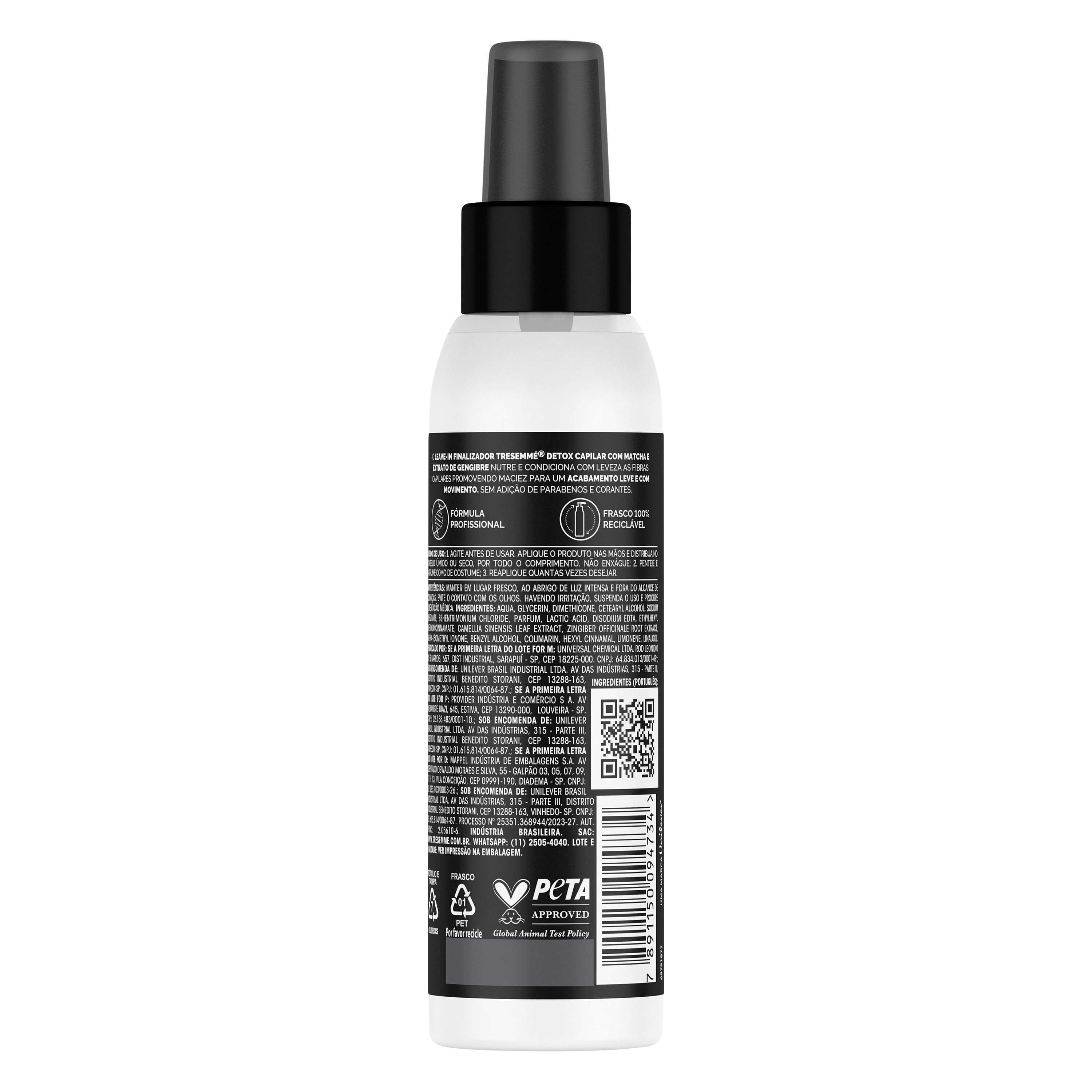 Leave-In Finalizador TRESemmé Detox Capilar 110ml