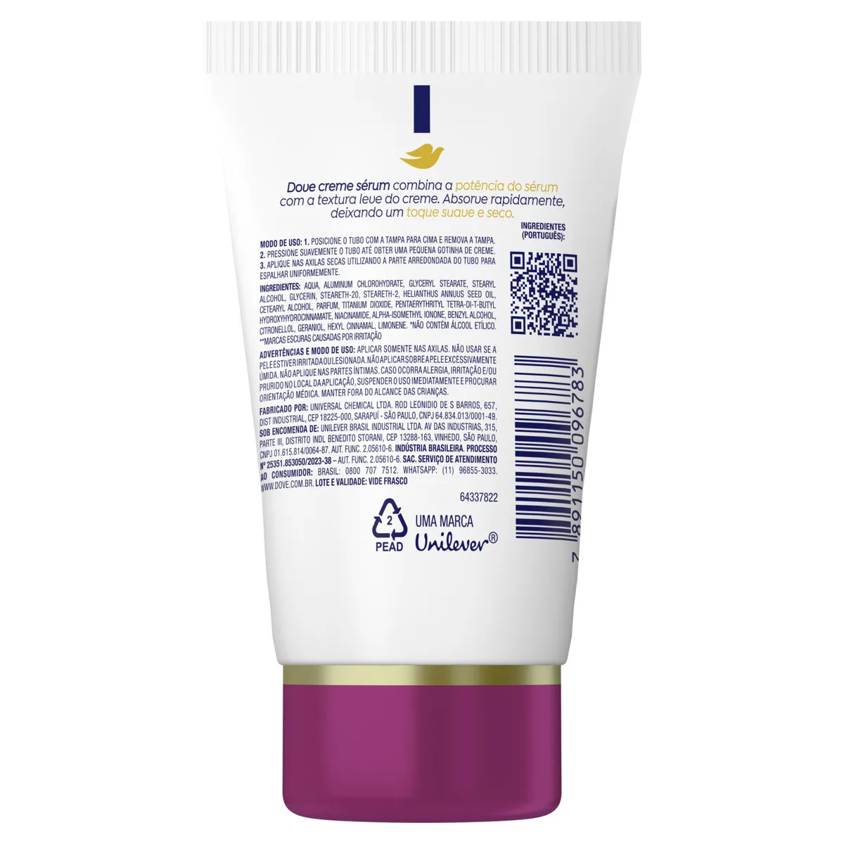 Desodorante Creme Serum Previne Escurecimento 50g - DOVE