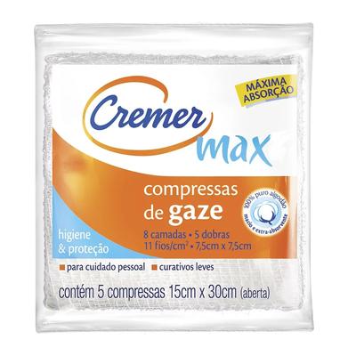 Compressa de Gaze Estéril 11 Fios Com 5 Unidades