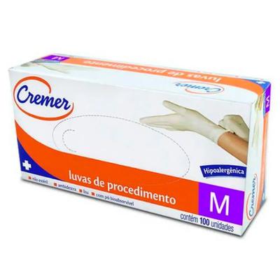 LUVA PROCED M C/PO 100UN (CRM)