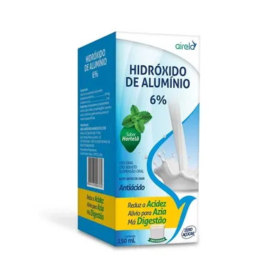 Hidróxido de Alumínio 6% Hortelã 150ml - AIRELA