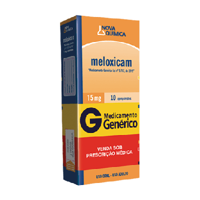 Meloxicam 15Mg, Nova Química Caixa Com 10 Comprimidos