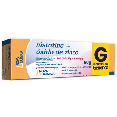 NISTATINA+ZINCO OXIDO POM 60G