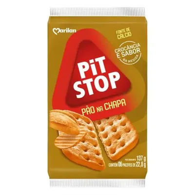 BISCOITO PIT STOP PAO NA CHAPA 137G