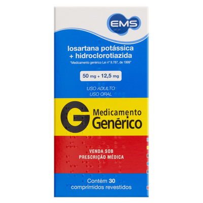 LOSARTANA +HIDROCLOROTIAZIDA 50/12.5MG 30 COMPRIMIDOS