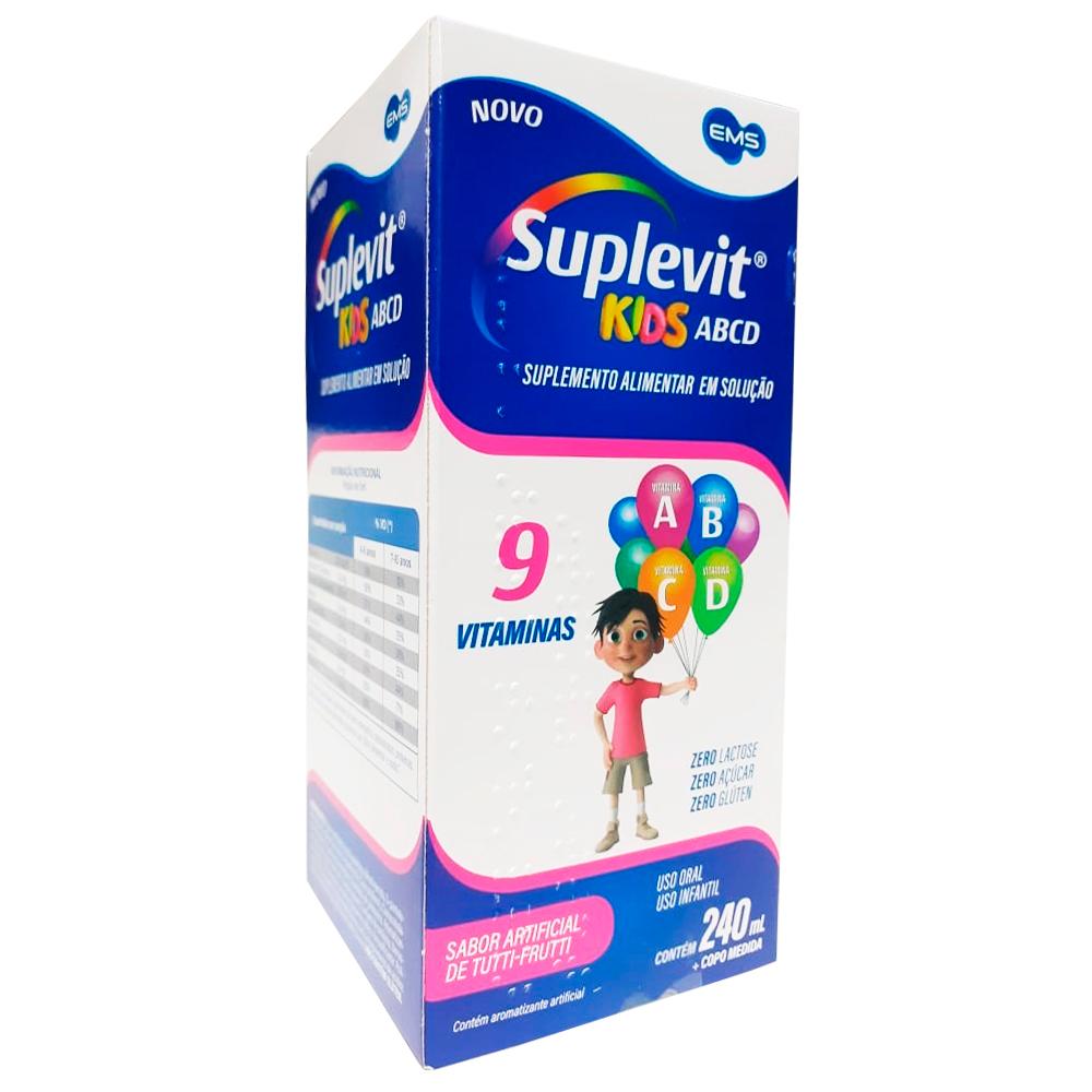 SUPL KIDS ABCD TUTTI FRUT C/240ML (EMS)