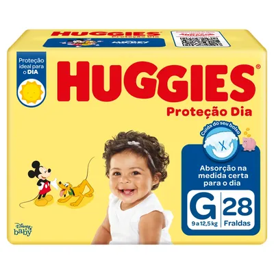 Fralda Huggies Tripla Proteção Dia G 28 unidades