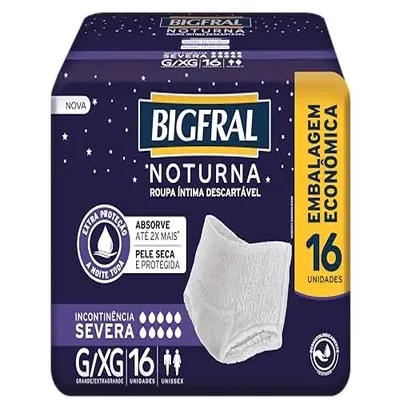 ROUPA INTINA BIG NOTURNO G/XG 16UNIDADES