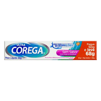 Corega Ultra Max Fixação Sem Sabor 70g - GSK