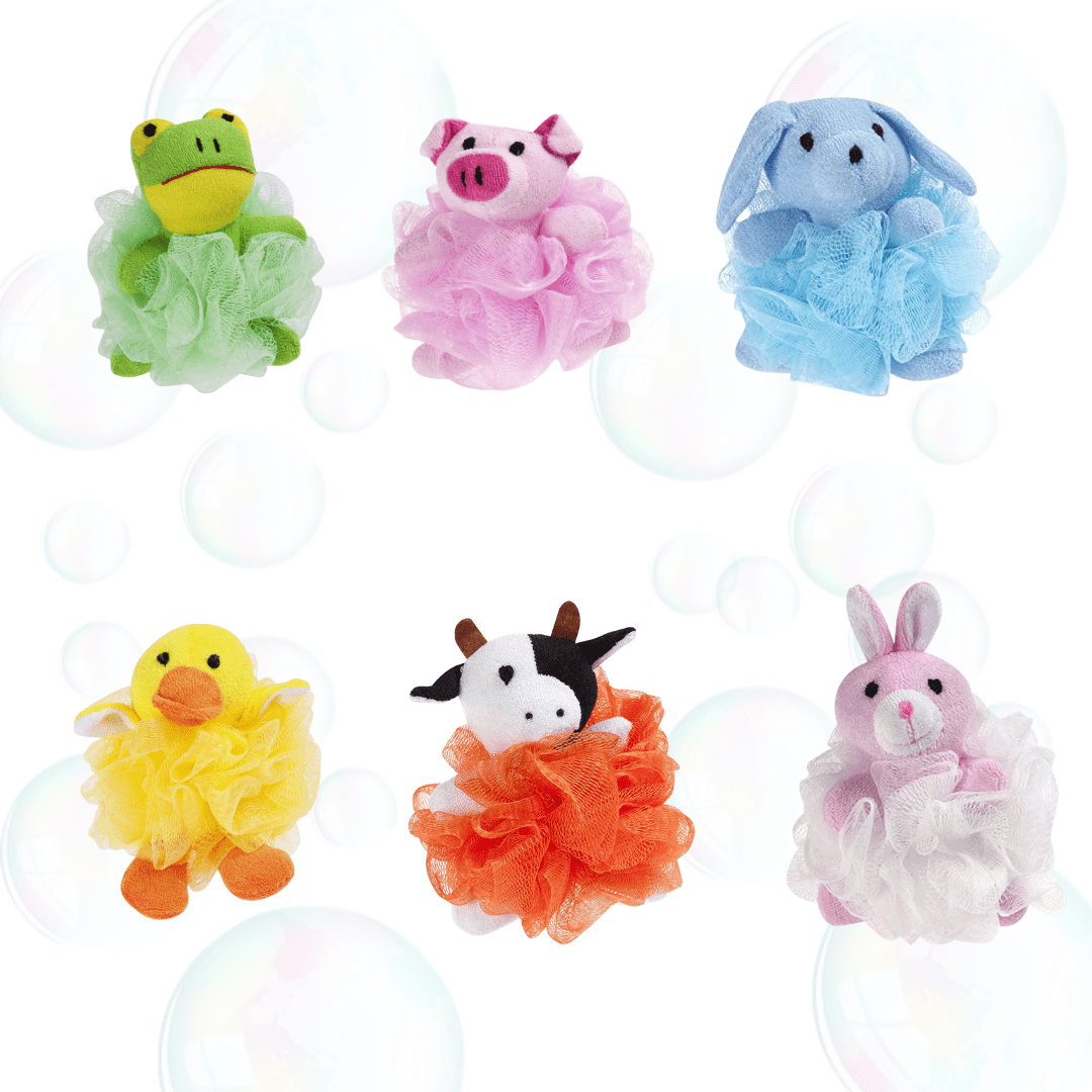 ESPONJA NYLON P/BANHO BICHINHOS INF