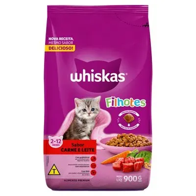 RACAO WHISKAS FILHOTE 500G