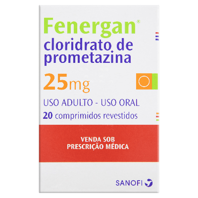 Fenergan 25Mg Sanofi Caixa Com 20 Comprimidos Revestidos