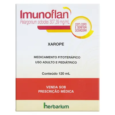 Imunoflan Pelargonium Sidoides  Xarope 120ml - HERBARIUM