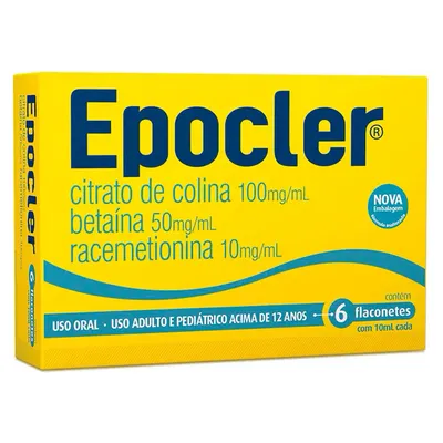 Epocler Solução De Uso Oral Cosmed 6 Flaconetes De 10Ml Cada