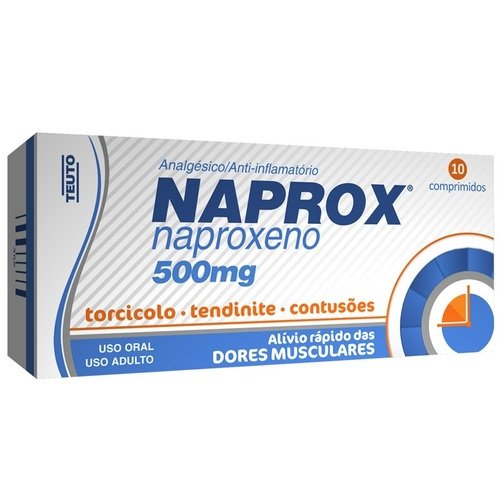Naprox 500Mg Teuto Caixa Com 10 Comprimidos