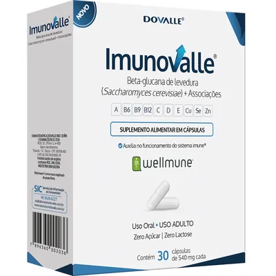 Imunovalle 540mg 30 Cápsulas - DOVALLE