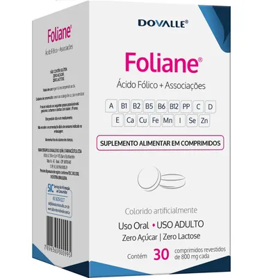 Foliane Dovalle 30 Comprimidos