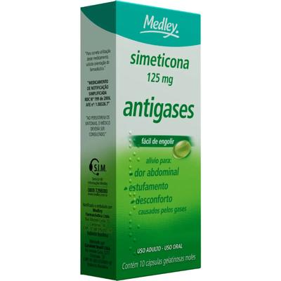 Simeticona 125Mg Medley Com 10 Cápsulas