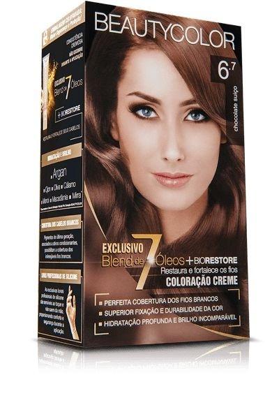 Tintura Creme Color 6.7 Chocolate Suiço - BEAUTY
