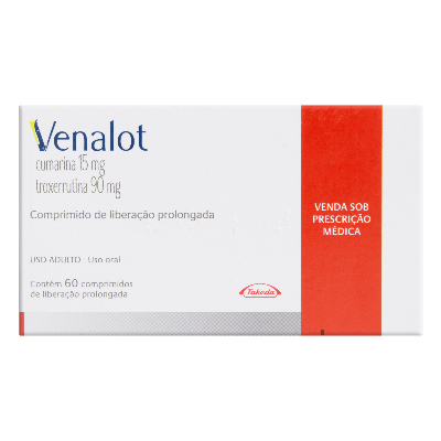 Venalot 15mg + 90mg  60 Comprimidos  - HYPERA