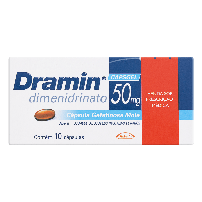 DRAMIN GEL 50MG 10 CAPSULAS (TKF)