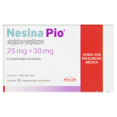 Nesina Pio 25Mg + 30Mg Cosmed Caixa Com 30 Comprimidos