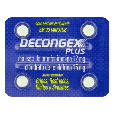 Decongex Plus 4 Comprimidos - ACHE