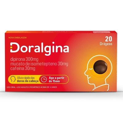 Doralgina 30mg+300mg+30mg 20 Drágeas - NEO QUIMICA