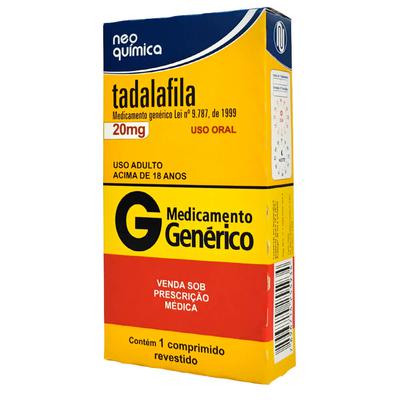 TADALAFILA 20MG 1 COMPRIMIDO