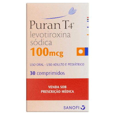 Puran T4 100Mcg Sanofi 30 Comprimidos