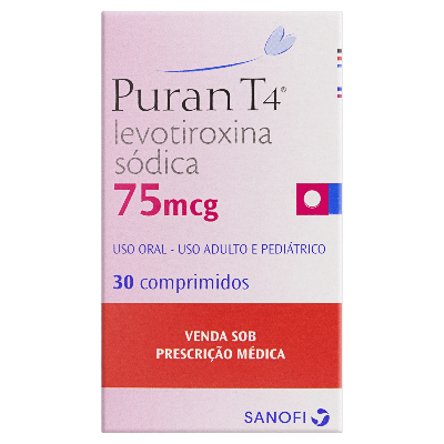 Puran T4 75Mcg Sanofi 30 Comprimidos