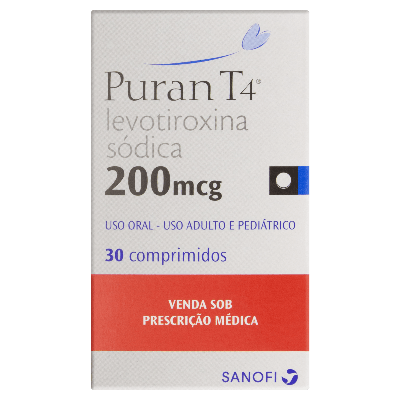 Puran T4 200Mcg Sanofi 30 Comprimidos