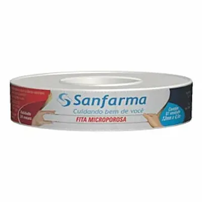 Esparadrapo Microporoso Sanfarma 12Mmx4,5Cm Un