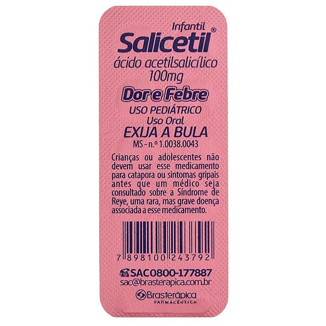SALICETIL 100MG C/10CP (BTP)