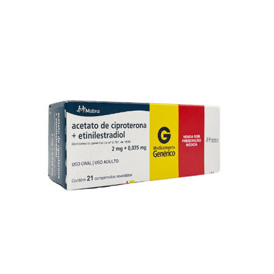 CIPROTERONA+ETINILESTRADIOL 2/0035MG 21 COMPRIMIDOS