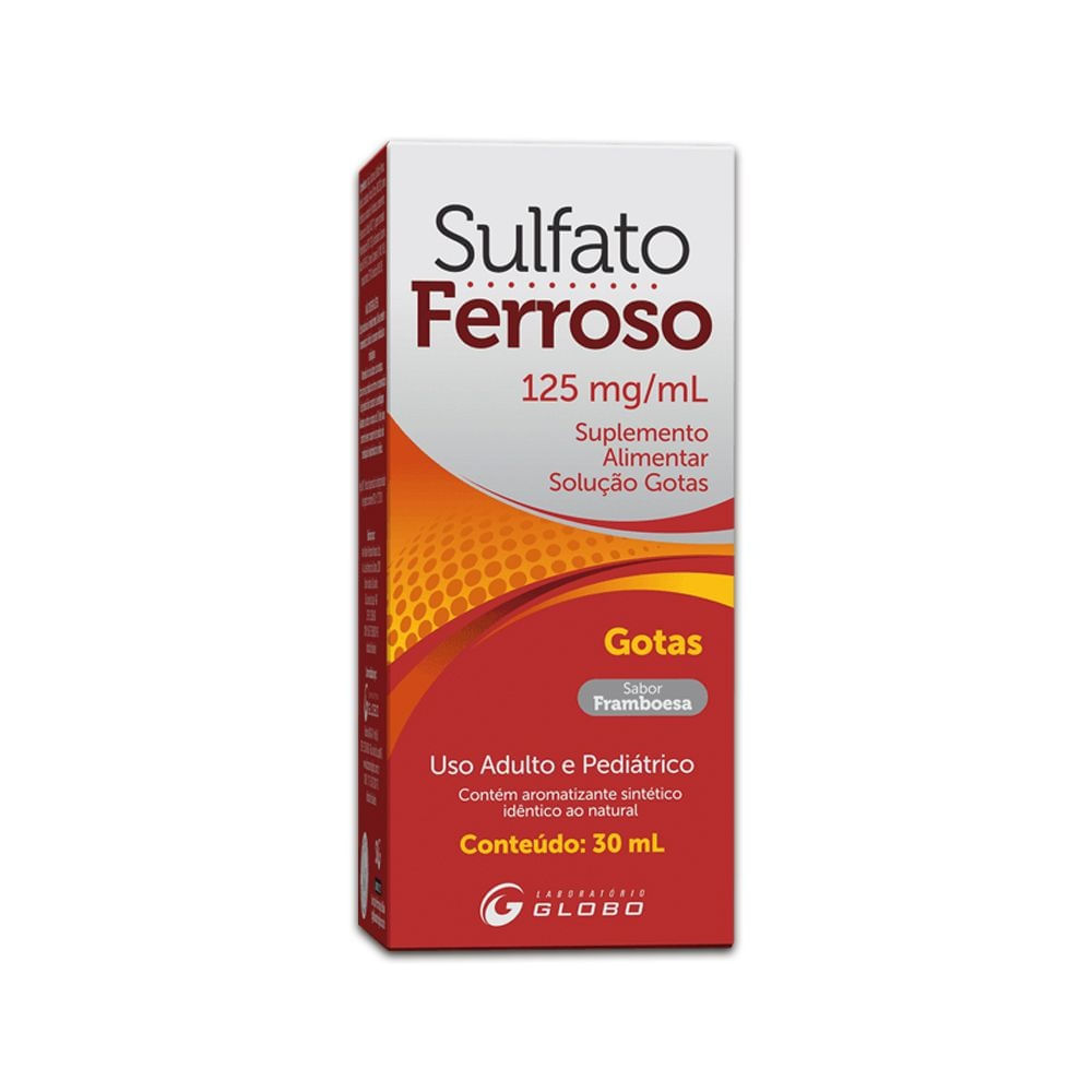 SULFATO FERROSO GOTAS 125MG/ML 30ML(GLB)