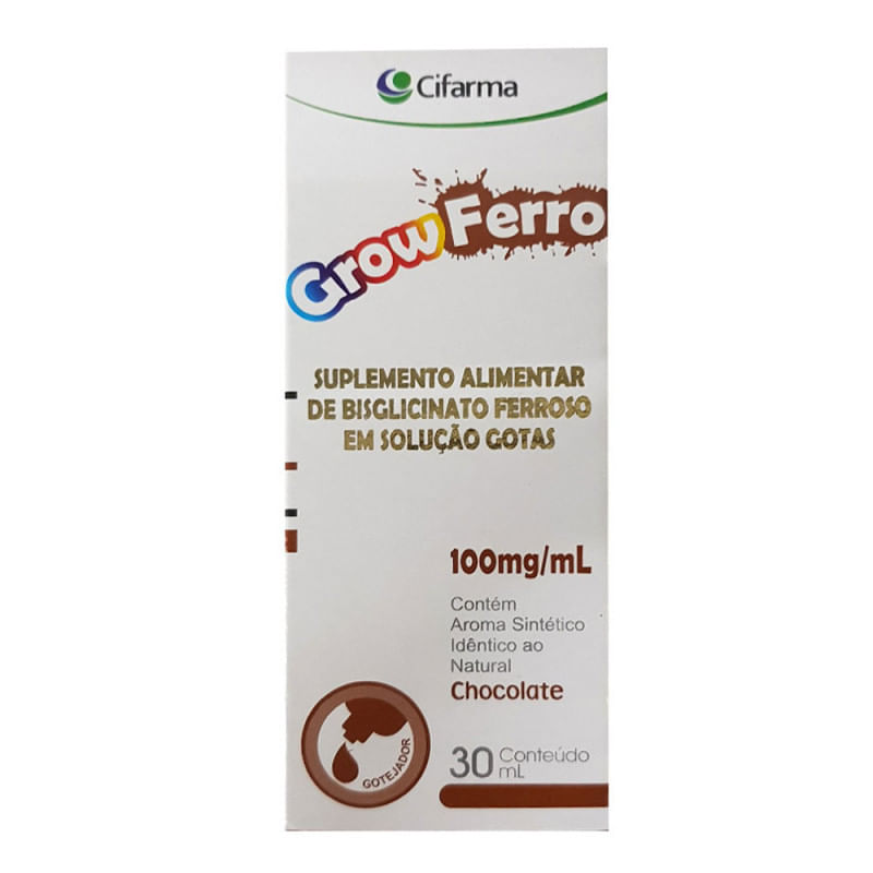 Grow Ferro Chocolate 100mg/ml 30ml - CIFARMA 