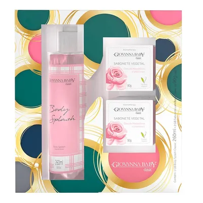 Kit Classic Body Splash 260ml+2 Sabonetes 90g -GIOVANNA BABY