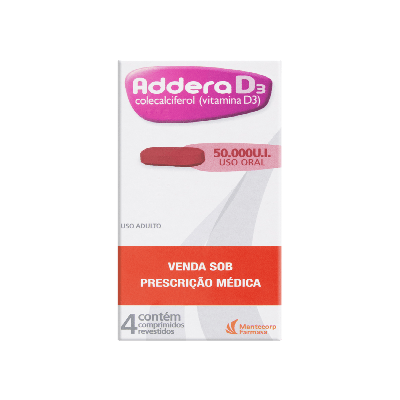 Addera D3 50000Ui Com 4 Cápsulas