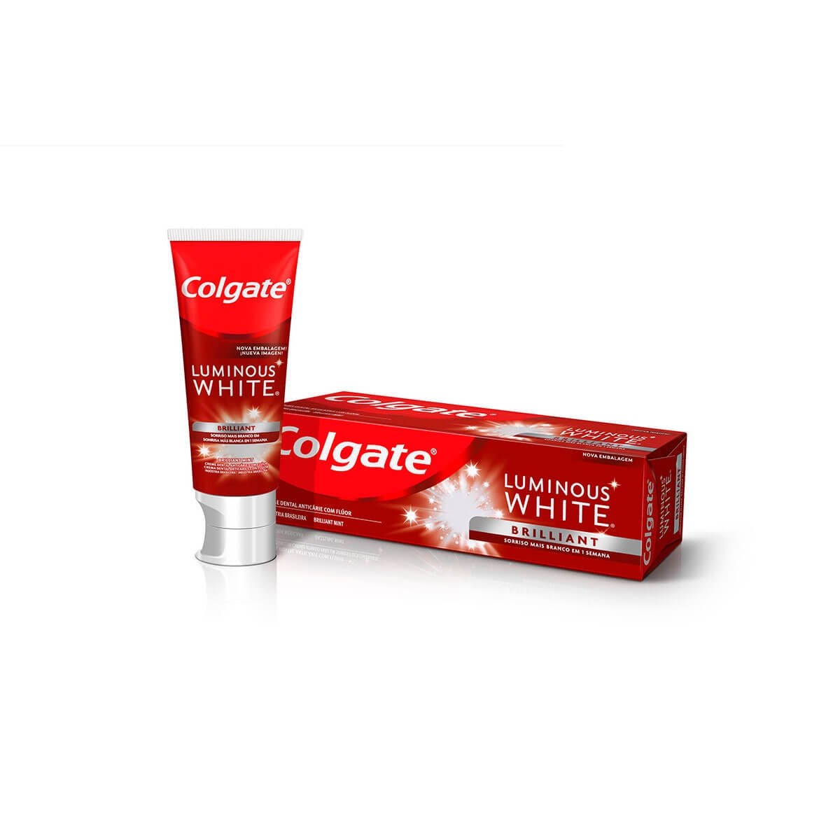Creme Dental Clareador Luminous White Brilliant Colgate 70G