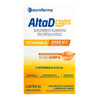 Alta D 2.000Ui Eurofarma 30 Cápsulas