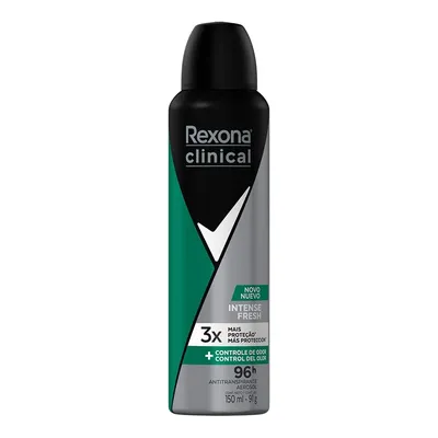 Desodorante Aerossol Intense Fresh Rexona Clinical 150ml