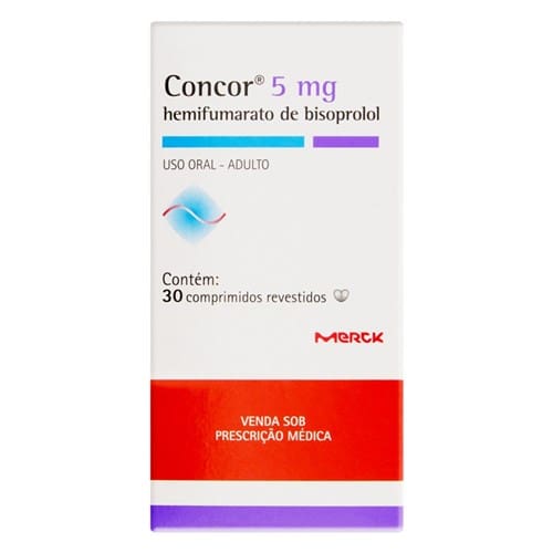 Concor 5Mg, Caixa Com 30 Comprimidos Revestidos