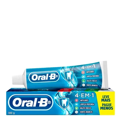 CREME DENTAL ORAL B 4 EM 1 C/180G